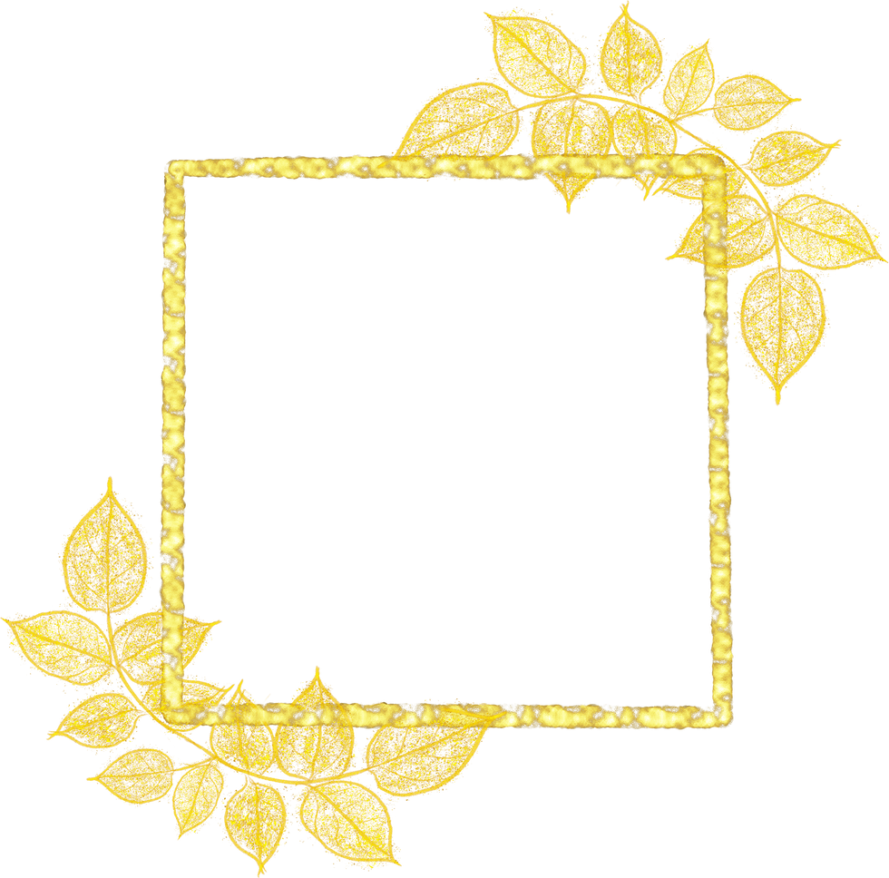 Square Gold Leaf Frame Wreath Vector Design, Holiday Bokeh